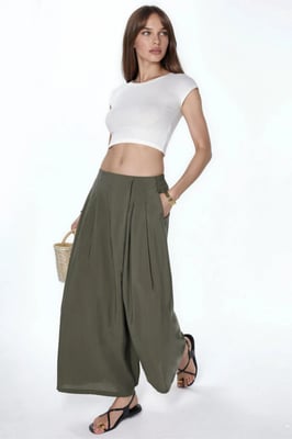 Modal Touch Weite Palazzo-Hose