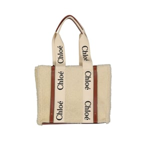 Chloé Woody Tote Tasche aus Lammfell