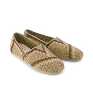 TOMS Alpargata Classic Baumwolle Damen Dunkelbeige Espadrilles