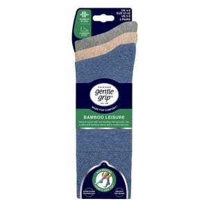 3er Pack Damen Bambus Socken Weich Atmungsaktiv Polsterung Crew Socken