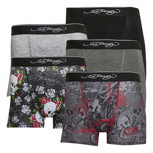 5er-Pack Herren Baumwollreiche Stretch-Boxershorts mit elastischem Bund