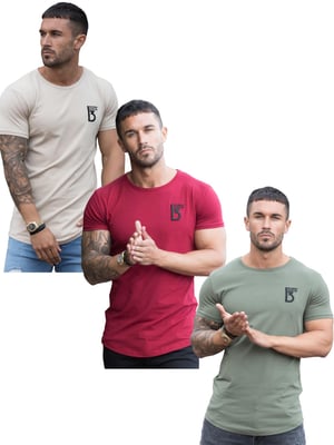 Gebunden durch Ehre | 3er Pack Herren Kurzarm-T-Shirt