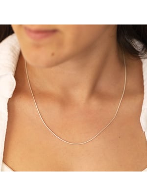 Zeeme Basic Collier 925/- Sterling Silber Schlangenkette