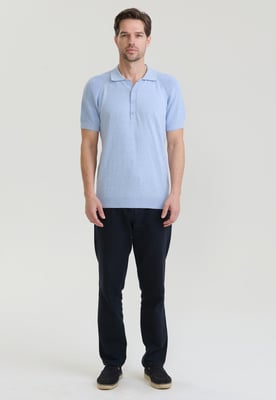 Polo Shirt Kurzarm Strick-Polo Shirt Kurzarm