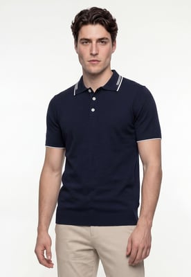Polo Shirt Kurzarm Strick-Polo Shirt Kurzarm