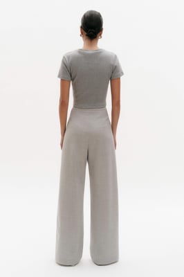 BENU graues gedrehtes Damen-T-Shirt
