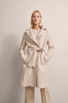 Bugatti Damen Wolltrench mit Reverskragen