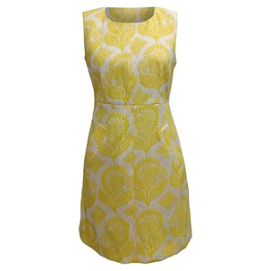 Diane von Furstenberg Carpreena Mini-Kleid aus gelbem Polyester