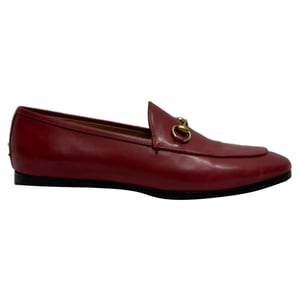 Gucci Jordaan Loafer aus rotem Kalbsleder