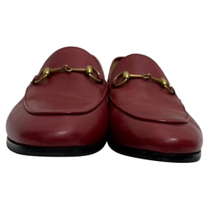 Gucci Jordaan Loafer aus rotem Kalbsleder