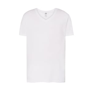 JHK - "Urban" T-Shirt V-Ausschnitt für Herren (Weiß)