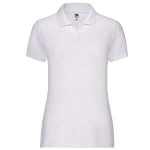 Fruit of the Loom - "65/35" Poloshirt für Damen (Weiß)