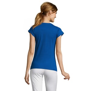 SOLS - "Moon" T-Shirt V-Ausschnitt für Damen (Königsblau)