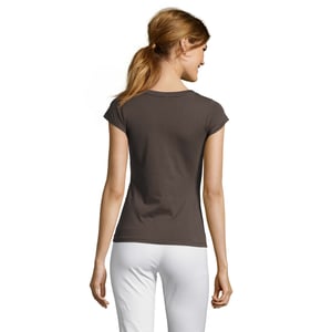 SOLS - "Moon" T-Shirt V-Ausschnitt für Damen (Dunkelgrau unifarben)