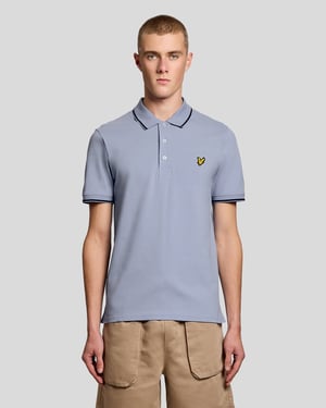 Polo-Shirt mit Kontrastkragen
