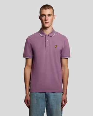 Polo-Shirt mit Kontrastkragen