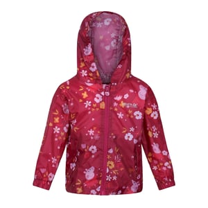 Regatta - "Floral" Jacke, wasserfest Zum Falten für Kinder (Beeren Pink /Herbstfarben)