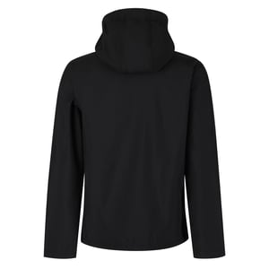 Regatta - "Venturer" Softshelljacke mit Kapuze für Herren (Schwarz/Rot)