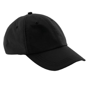 Beechfield Unisex Wasserbeständig 6 Panel Baseball Kappe (Schwarz)