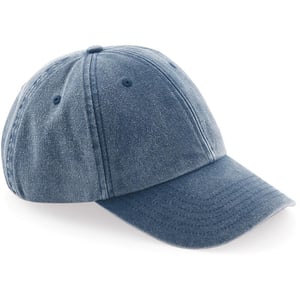 Beechfield Unisex Vintage Denim-Look Kappe (Vintage Denim)