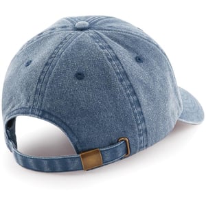 Beechfield Unisex Vintage Denim-Look Kappe (Vintage Denim)