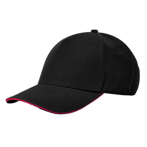 Beechfield - "EarthAware Classic" Baseball-Mütze Sandwichschirm (Schwarz/Rot)
