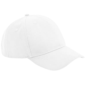 Beechfield - Baseball-Mütze 5 Segmente für Herren/Damen Unisex (Weiß)