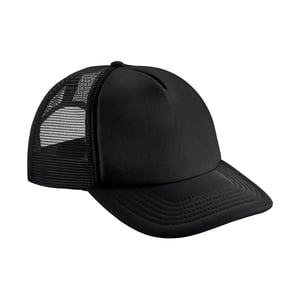 Beechfield - Trucker Cap Snapback für Kinder (Schwarz)
