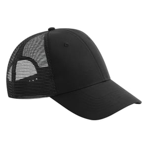 Beechfield - "Urbanwear" Trucker Cap Snapback (Schwarz)