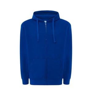 JHK - Hoodie mit durchgehendem Reißverschluss für Herren/Damen Unisex (Königsblau)