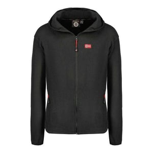Geographical Norway - "Unicia" Hoodie mit durchgehendem Reißverschluss für Herren, Fleece (Schwarz)