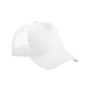 Beechfield - Trucker Cap Snapback für Kinder (Weiß)