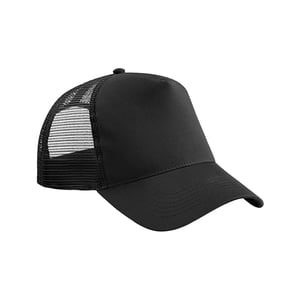 Beechfield - Trucker Cap Snapback für Kinder (Schwarz)