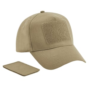Beechfield - Baseball-Mütze Abnehmbarer Aufnäher für Herren/Damen Unisex (Sand)