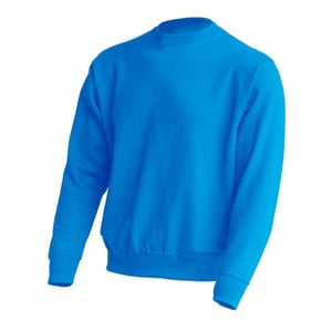 JHK - Sweatshirt Rundhalsausschnitt für Herren/Damen Unisex (Aquablau)