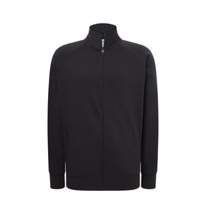JHK - Sweatshirt Durchgehender Reißverschluss für Herren/Damen Unisex (Holzkohle)