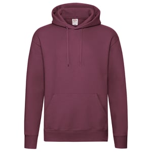 Fruit of the Loom Herren Premium 70/30 Plain Hoodie (Burgunderrot)