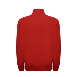JHK - Sweatshirt Durchgehender Reißverschluss für Herren/Damen Unisex (Rot)