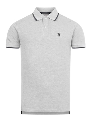 U.S. Polo Assn. Herren Poloshirt aus Baumwolle mit Kontrastdetails