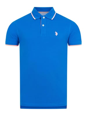 U.S. Polo Assn. Herren Poloshirt aus Baumwolle mit Kontrastdetails