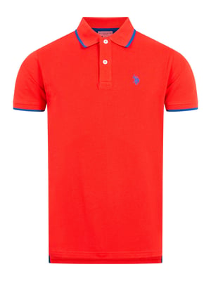 U.S. Polo Assn. Herren Poloshirt aus Baumwolle mit Kontrastdetails