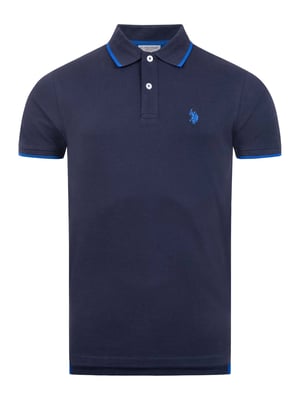 U.S. Polo Assn. Herren Poloshirt aus Baumwolle mit Kontrastdetails