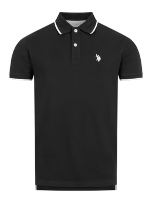 U.S. Polo Assn. Herren Poloshirt aus Baumwolle mit Kontrastdetails