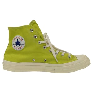 Comme des Garçons Play x Converse Chuck 70 High-Top Sneakers aus grünem Canvas