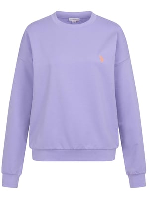 U.S. Polo Assn. Damen Sweatshirt Pullover aus Baumwoll-Stretch