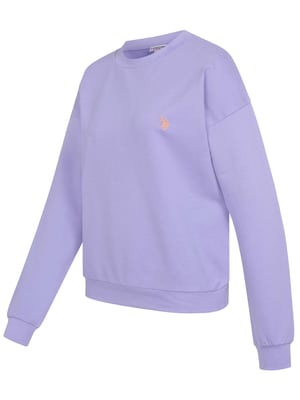 U.S. Polo Assn. Damen Sweatshirt Pullover aus Baumwoll-Stretch