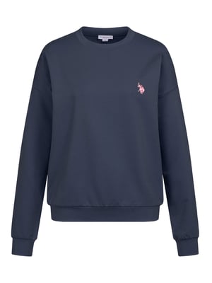 U.S. Polo Assn. Damen Sweatshirt Pullover aus Baumwoll-Stretch