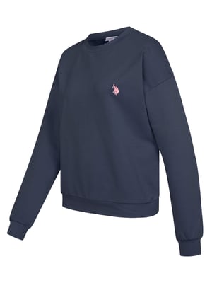 U.S. Polo Assn. Damen Sweatshirt Pullover aus Baumwoll-Stretch