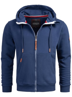 Alessandro Salvarini Herren Sweatjacke AS292 mit Kapuze & Reißverschluss