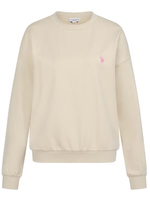 U.S. Polo Assn. Damen Sweatshirt Pullover aus Baumwoll-Stretch